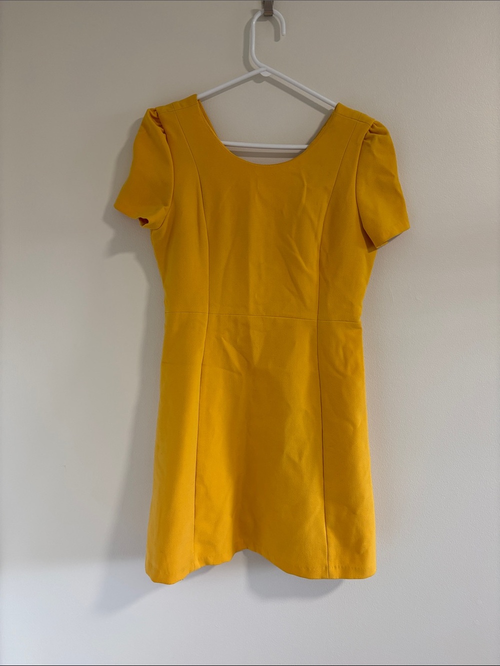 FREE WITH PURCHASE Zara Yellow Mini A-Line Dress Size M